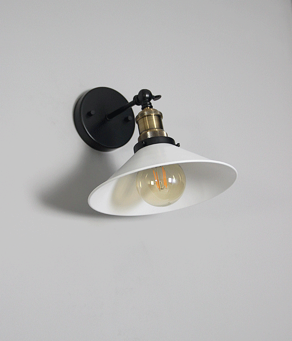 루문 스틸 1등 인테리어 벽부등 [2size/2color]