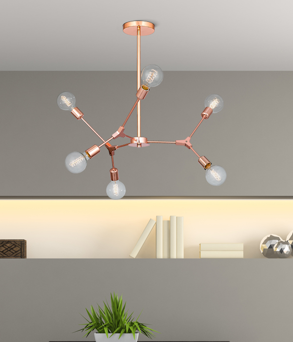 폰트 6등 (블랙/로즈골드/골드) 식탁전등