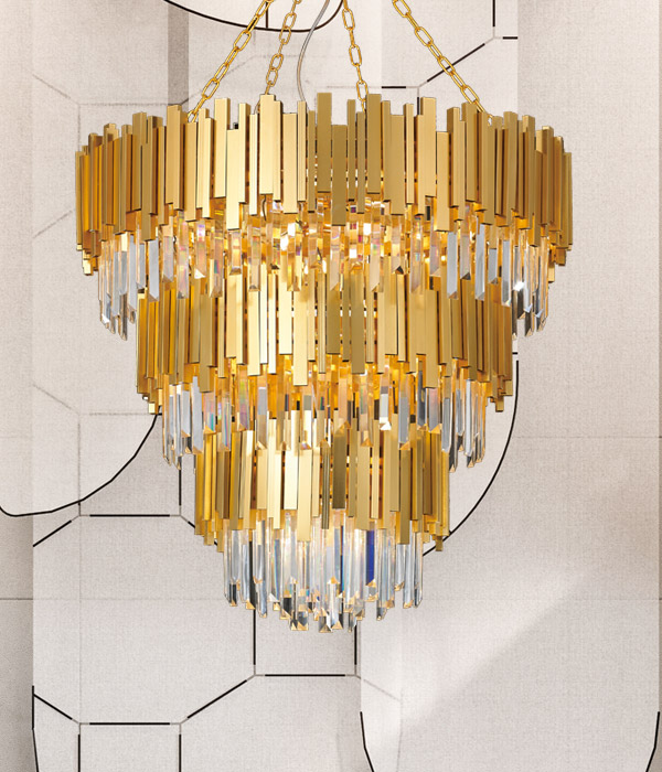 타이니 3단 21등 800파이 크리스탈샹들리에 거실전등